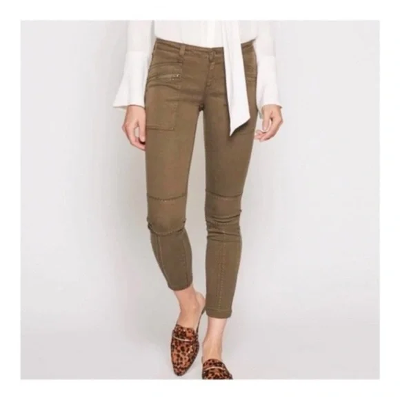 Joie Green Studded Hazina Skinny Ankle Jean - Picture 2 of 12